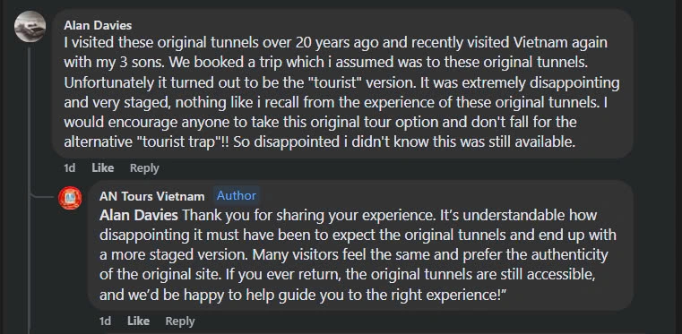 Ben Duoc or Ben Dinh - travel expert feedback