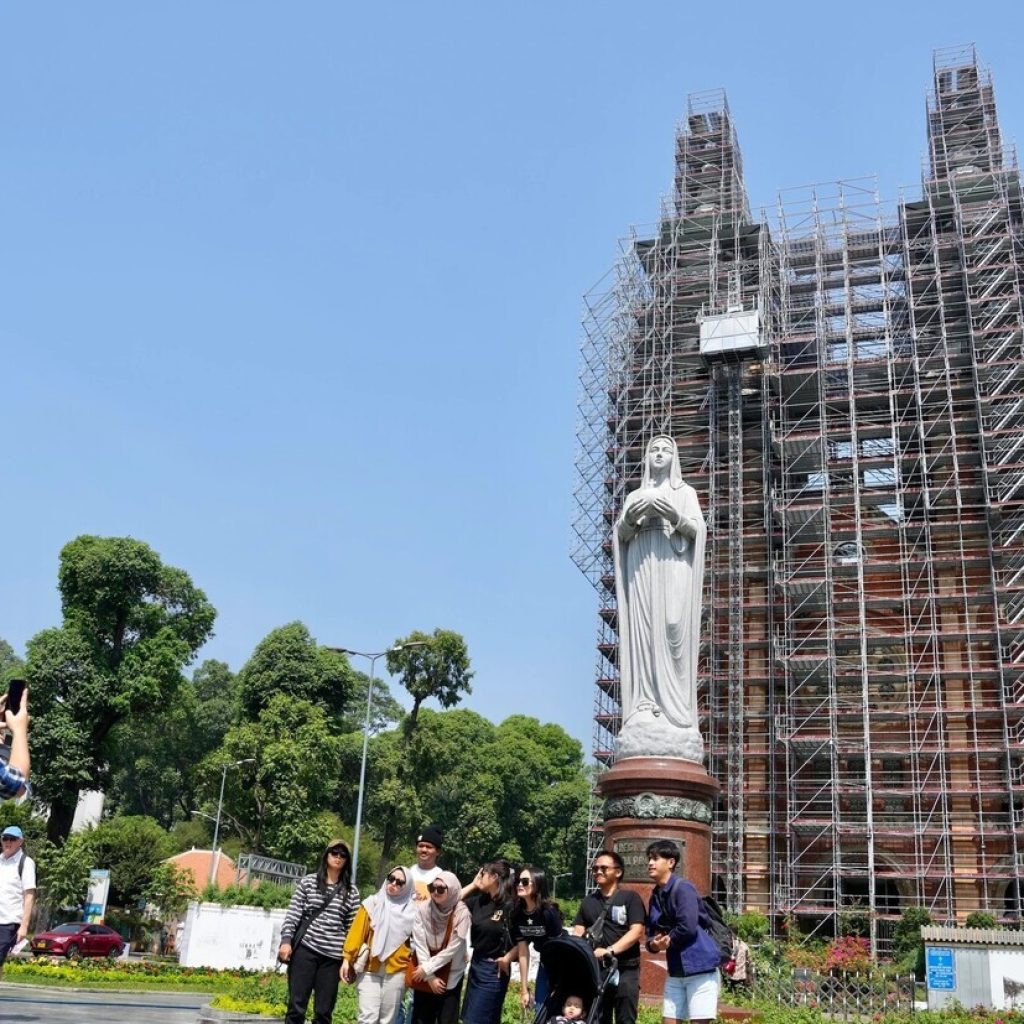 Notre Dame Cathedral Saigon is under construction till 2027