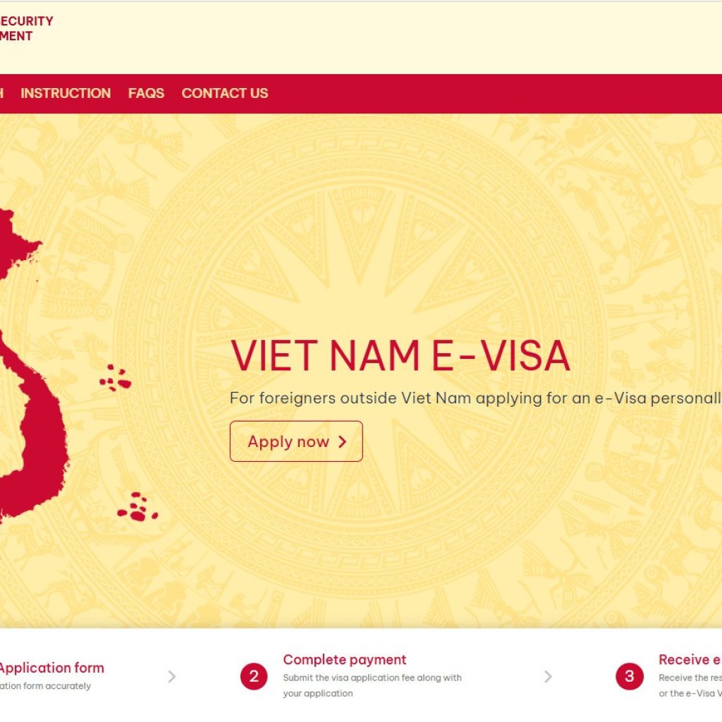 Vietnam visa website changed from 11th November 2024