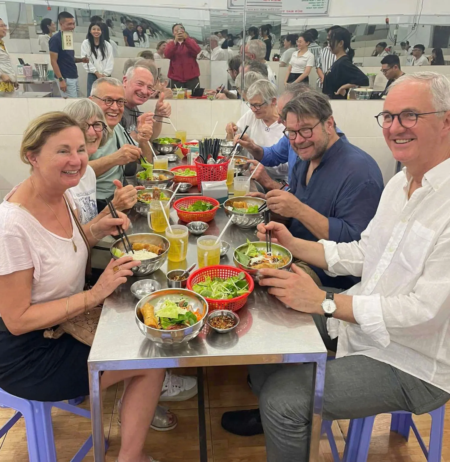 Bun thit nuong in the food tour