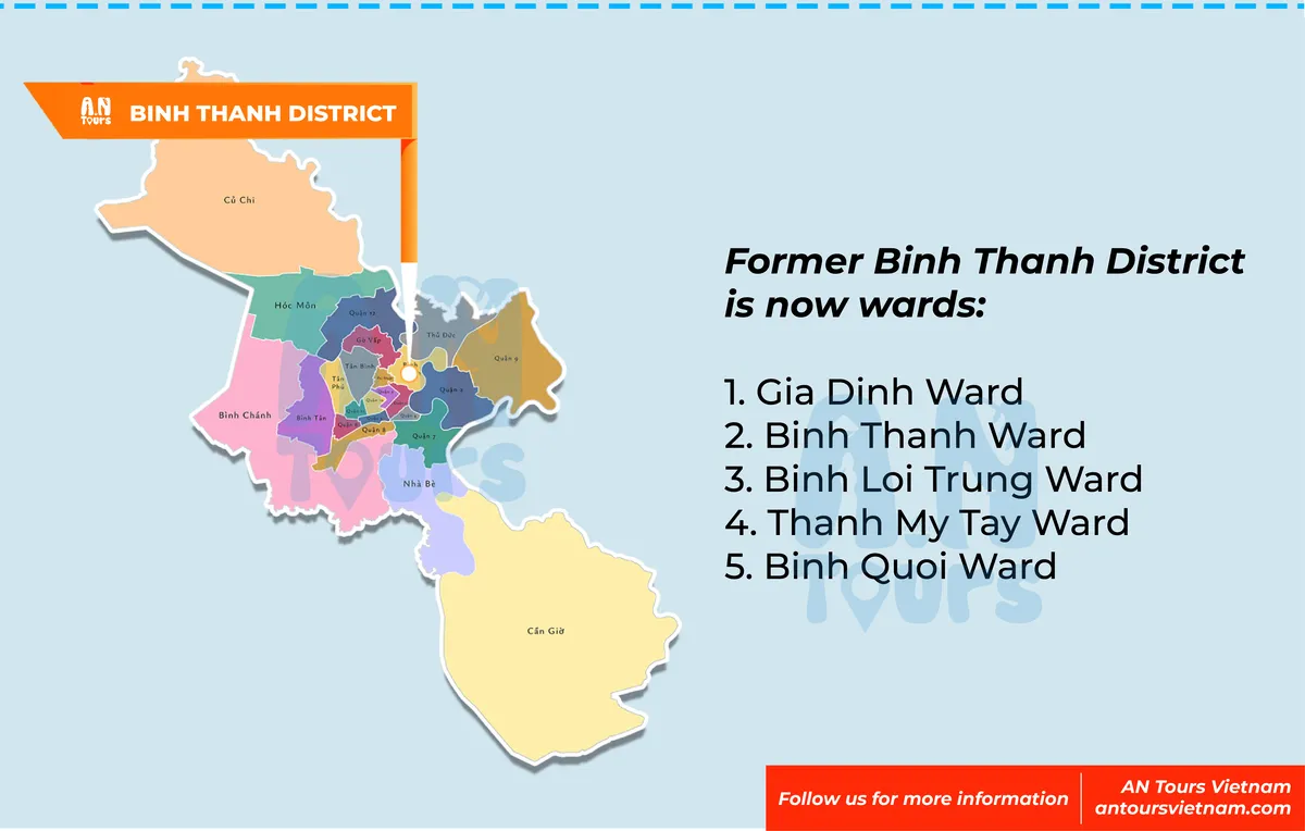 Former Binh Thanh District will be replaced by 5 wards