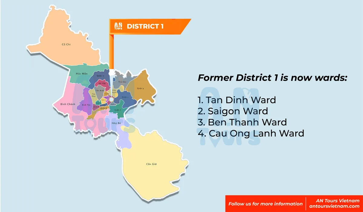 Former District 1 will be replaced by 4 wards