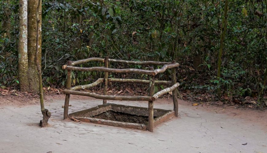 Entrance to the Cu Chi Tunnels in Ho Chi Minh City — a network of underground tunnels used during the Vietnam War