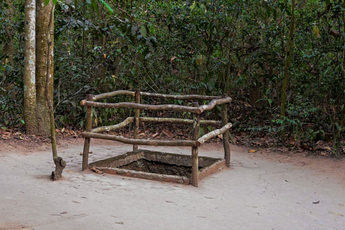 Entrance to the Cu Chi Tunnels in Ho Chi Minh City — a network of underground tunnels used during the Vietnam War