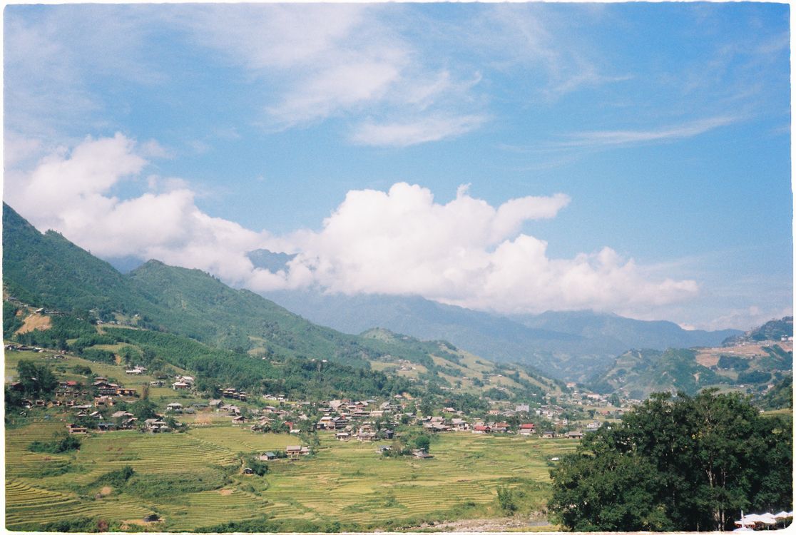 Scenic rice terraces in Lao Cai province near Sapa