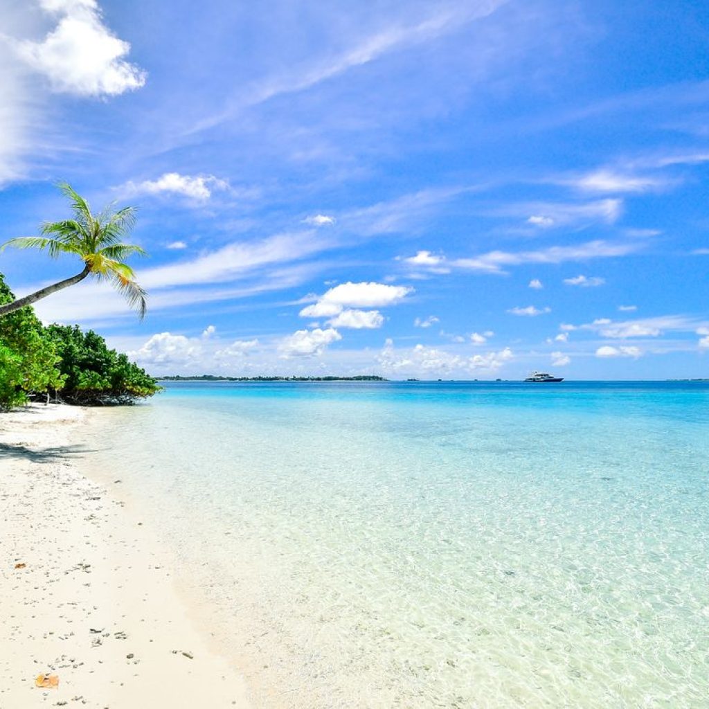 Phu Quoc beach with tropical sea and pale sand
