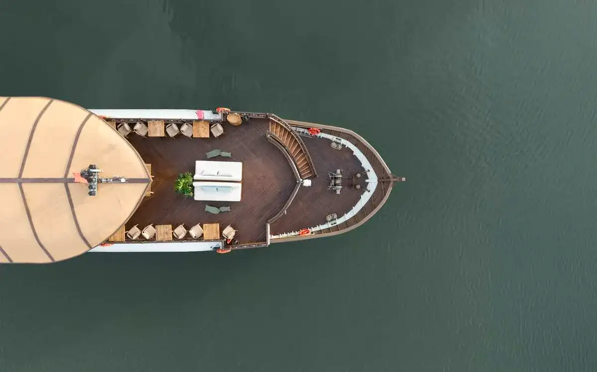 cruise boat aerial deck
