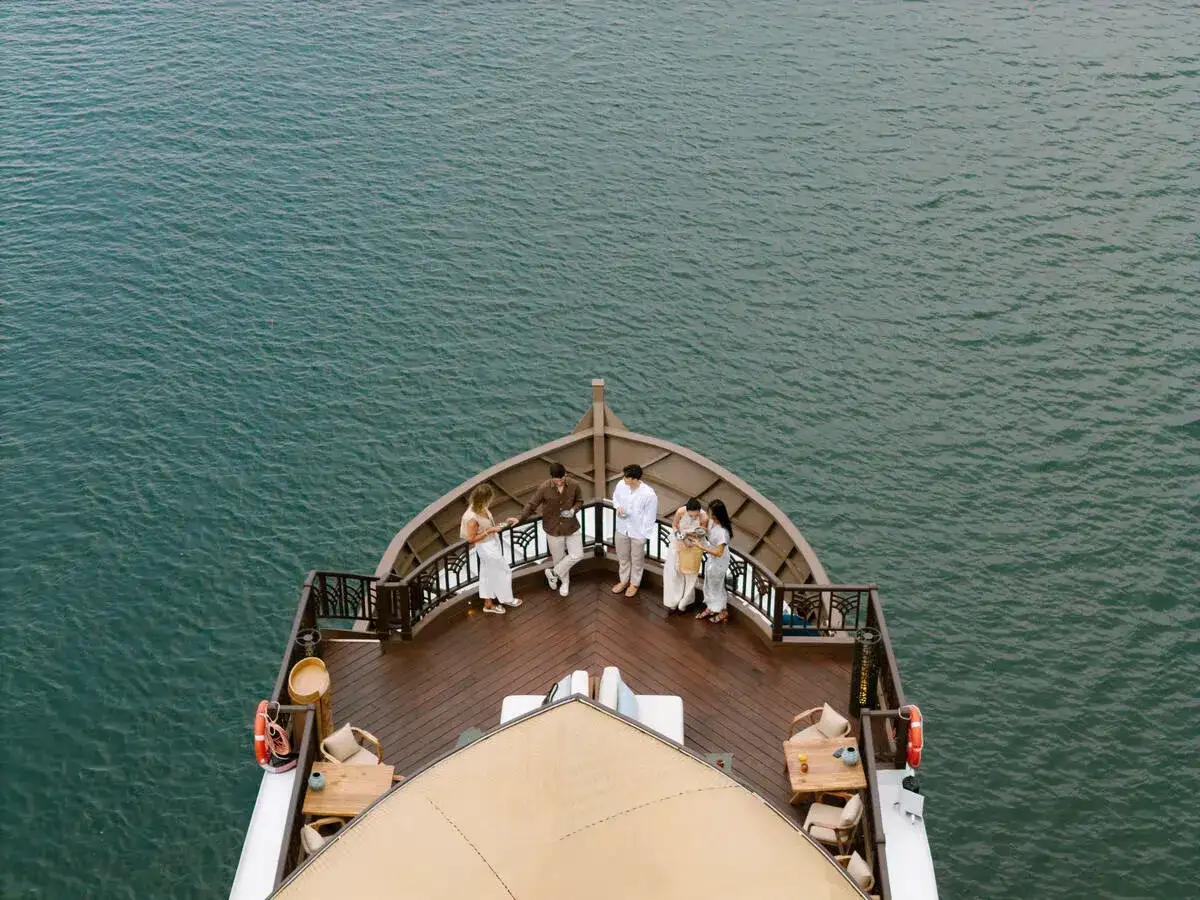 cruise boat bow deck guests