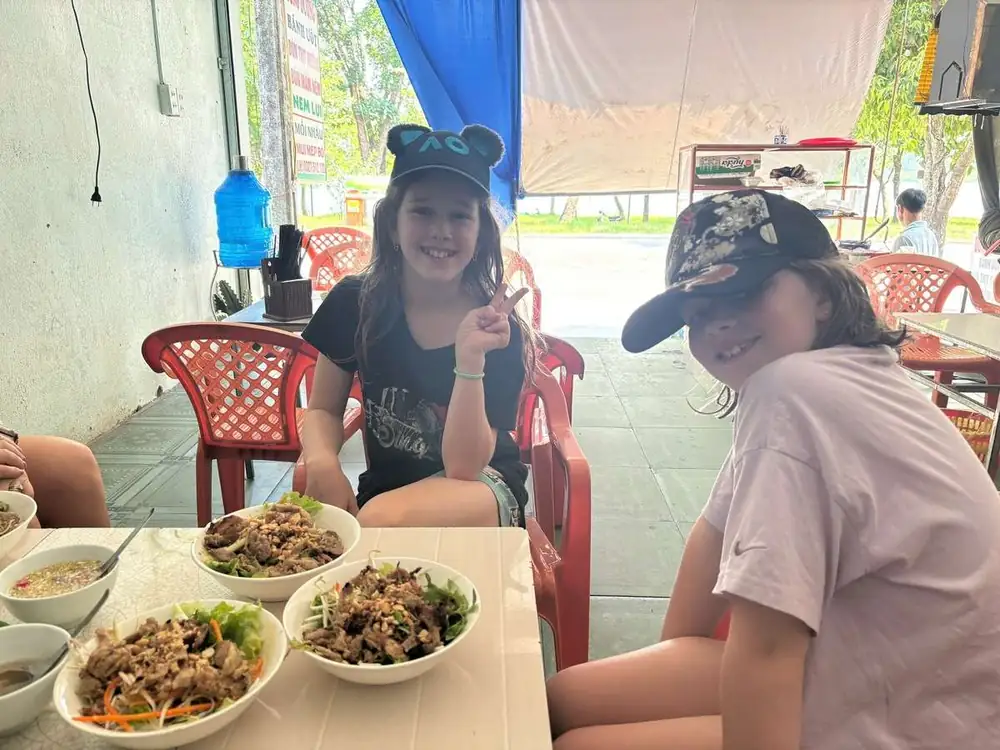 Lunch at a local home in the Hue countryside