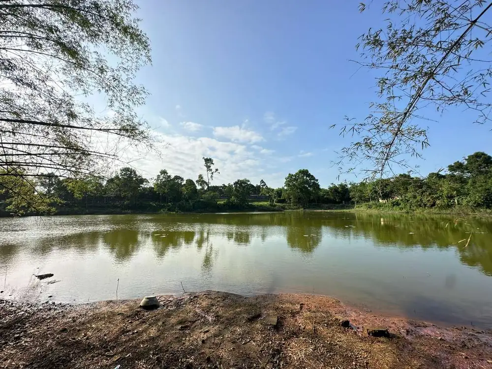 Lakeside countryside scenery near Hue