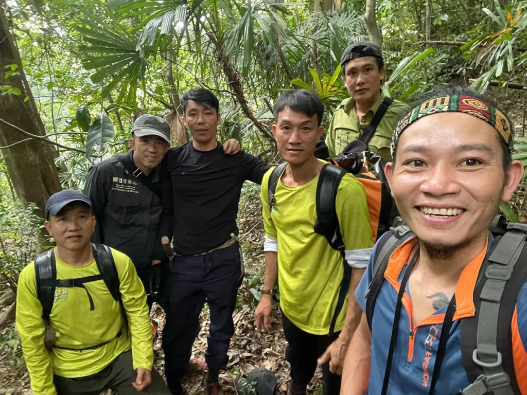 Nguyen Van Uy and members of his sinkhole survey team in Phong Nha–Ke Bang National Park.
